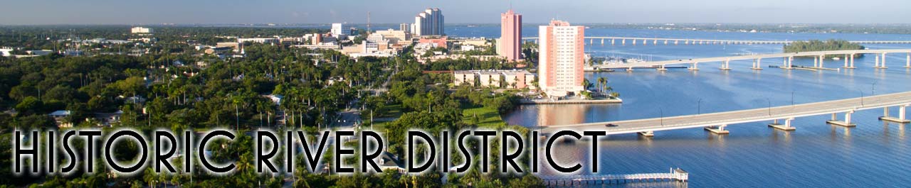 The Historic River  District  Downtown Fort  Myers  Florida